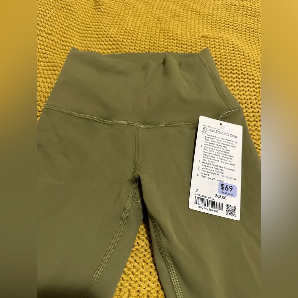 Lululemon Wunder Train HR Crop 23"